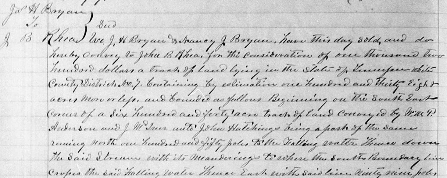 White County, TN Deed, Book 26, Page 406, Image 1
